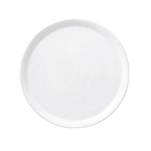 Turgla Porcelain Delta dia.12.5" Round White Porcelain Plate (Set of 6) (D133PT00)