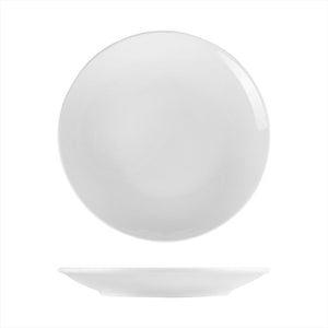 Turgla Porcelain Delta-Coupe dia.11.75" Round White Porcelain Plate (Set of 6) (EO30DU00)