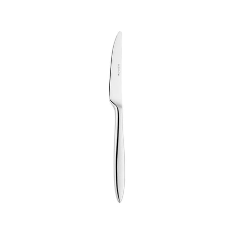 Turgla Flatware Sonate 8.5" Silver Stainless Steel Dinner Knife Mono 18/10 (Set of 12) (ETE977-5)