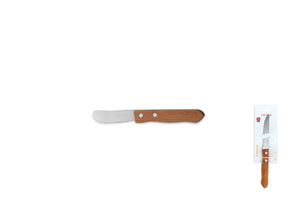 Comas Ash Wood Handle 0.9mm Butter Server 2 Blister Basic Knives Stainless Steel Silver/brown (F02009a)