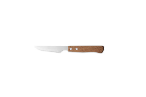 Comas Ash Wood Handle 0.9mm Steak Knife Blister Basic Knives Stainless Steel Silver/brown (F03023)