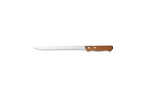 Comas Ash Wood Handle 1.2mm Ham Slicer Knife Blister Basic Knives Stainless Steel Silver/brown (F10025)