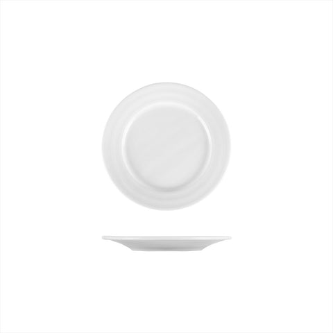 Turgla Porcelain Lizbon dia.7" Round White Porcelain Plate (Set of 12) (LIZ18DU00)