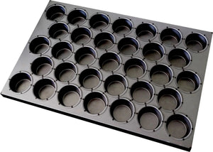 Louis Tellier Gobel Discontinued - Non-Stick Carbon Steel Financier Mould 23 3/4'' X 15 3/4'' H (299110)