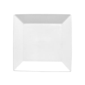 Turgla Porcelain Merid 10.5" x 10.5" Square White Porcelain Plate (Set of 6) (MER37DU00)