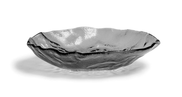 Purasangre Murano Titanium Salad Bowl Black 9.84x1.97 in (5Mm) - P605036A