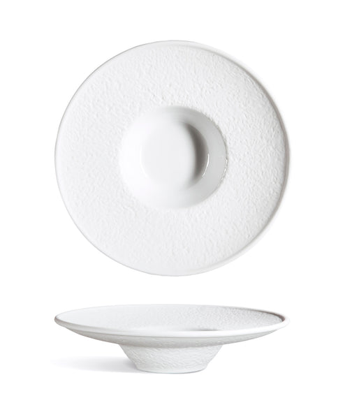 Purasangre Cantabro Round Plate Risotto 9.45x2.17 in - P965021