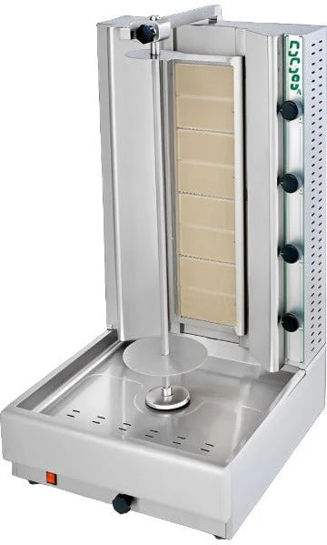 Eurodib Visvardis Gas Gyro and Shawarma Machine Vertical Broiler with Meat capacity of 90 to 140 lbs  (DG8A N)