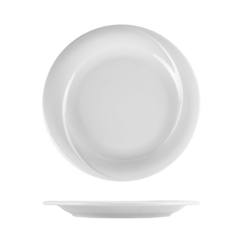 Turgla Porcelain X-tanbul dia.11.5" Round White Porcelain Plate (Set of 6) (XT30DU00)