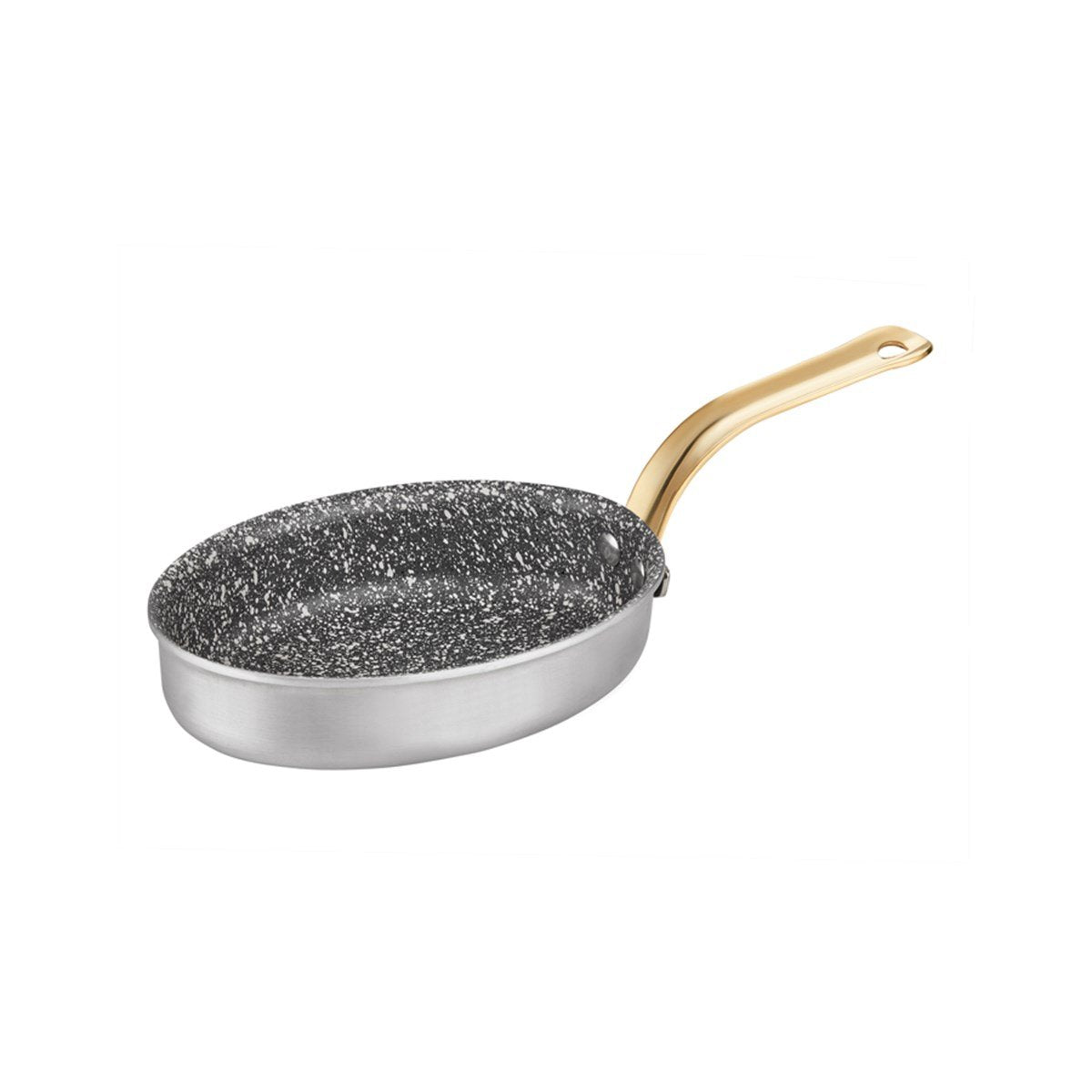 ABM Alum Granite Mini Oval Omelet Pan 11*17cm (A 117OT 17) - iFoodservice Online