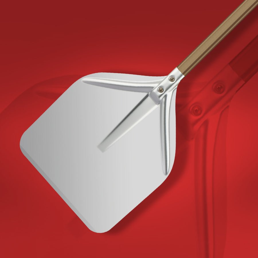 ABM Eco Square Pizza Peel 33cm With Short Handle 50cm (A 316 33 - 50) - iFoodservice Online