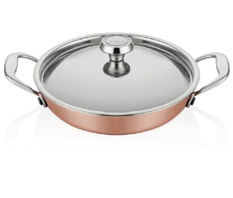 ABM Elite Multi Metal Copper Round Dish 14cm + Lid(A 102YS 14K) - iFoodservice Online