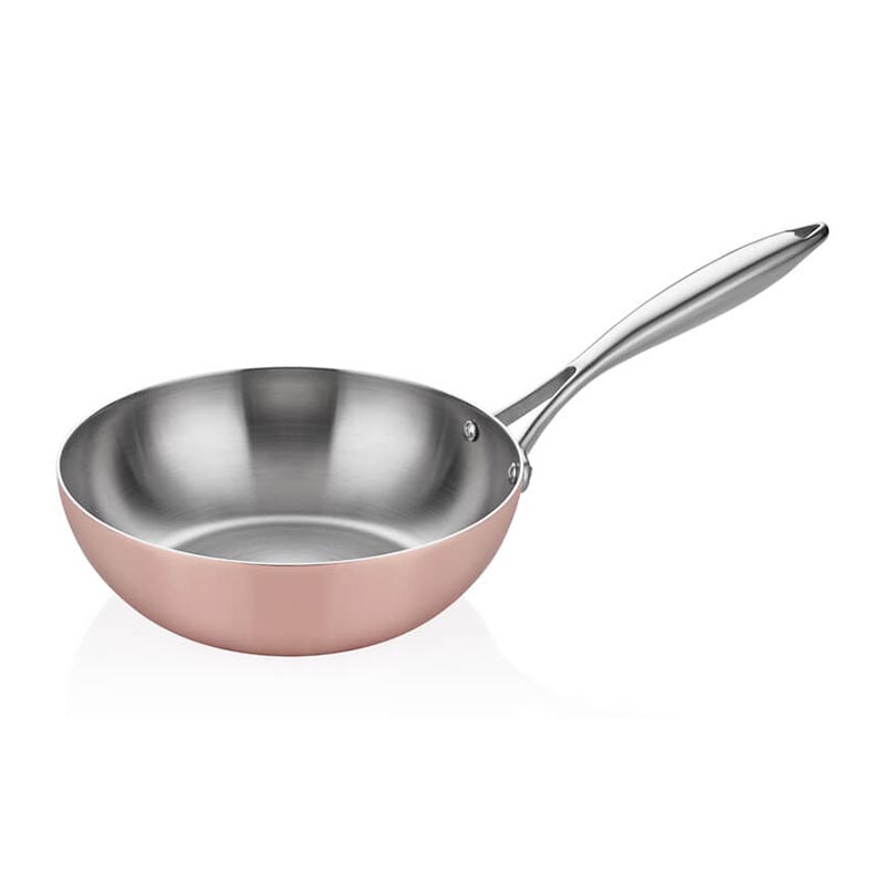 ABM Elite Multi Metal Copper Wok Pan 24cm(A 102WK 24) - iFoodservice Online