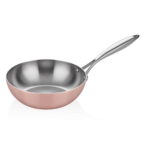 ABM Elite Multi Metal Copper Wok Pan 28cm(A 102WK 28) - iFoodservice Online