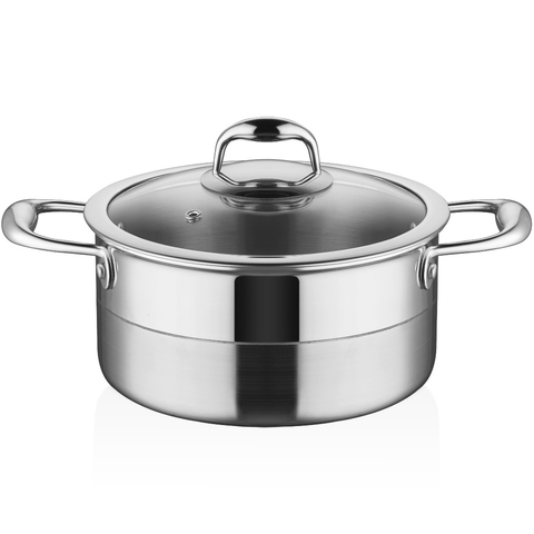 ABM Elite Multi Metal Deep Round Steel Casserole 16cm (A 105CD 16) - iFoodservice Online