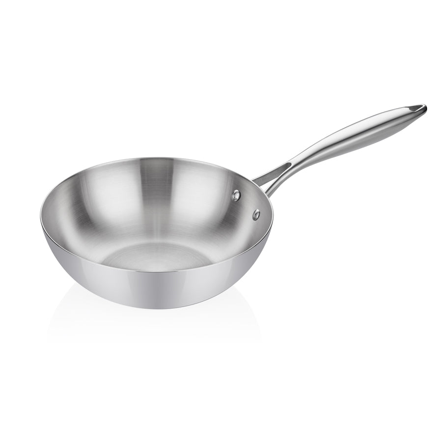 ABM Elite Multi Metal Steel Wok Pan 26cm (A 105WK 26) - iFoodservice Online