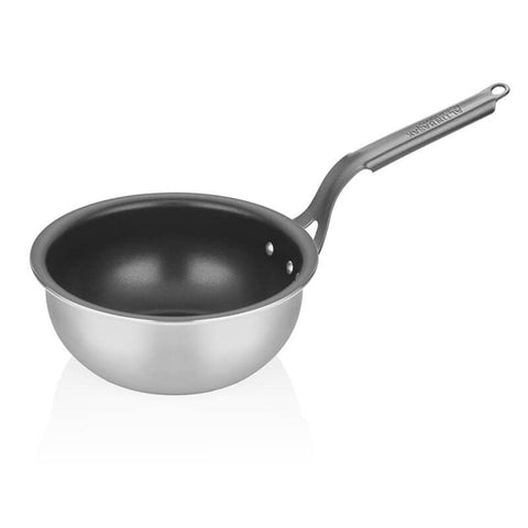 ABM Lazzetti Satina Deep Round Sauce Pan 32cm (A 112SP 32) - iFoodservice Online