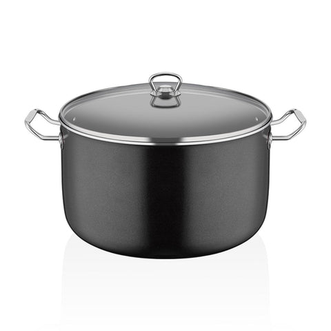 ABM Mega Granite Deep Round Casserole 40cm (A 136G 40) - iFoodservice Online