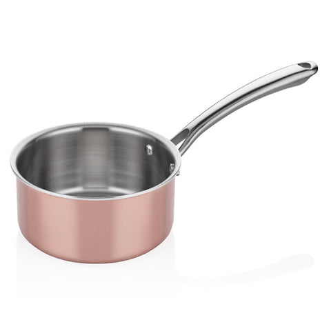 ABM Multi Metal Copper Induction Casserole Pan 14cm(A 103KA 14) - iFoodservice Online