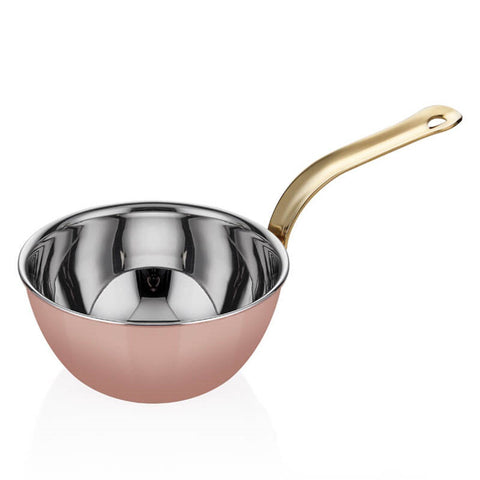 ABM Multi Metal Copper Mini Round Wok Pan Ø12cm (A 101WK 12) - iFoodservice Online