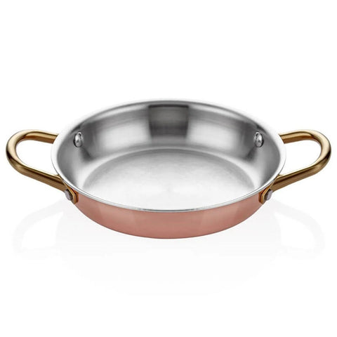 ABM Multi Metal Copper Round Dish 22cm (A 101YS 22) - iFoodservice Online
