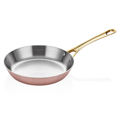 ABM Multi Metal Copper Round Frying Pan 24cm(A 101KT 24) - iFoodservice Online