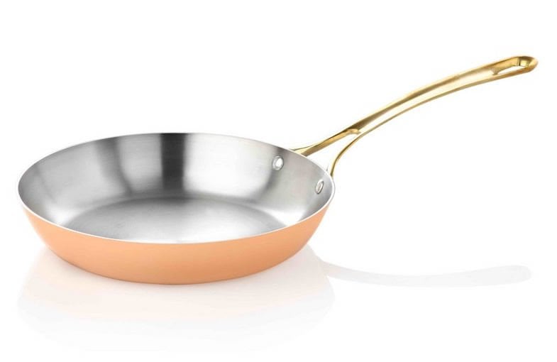 ABM Multi Metal Copper Round Frying Pan 26cm(A 101KT 26) - iFoodservice Online