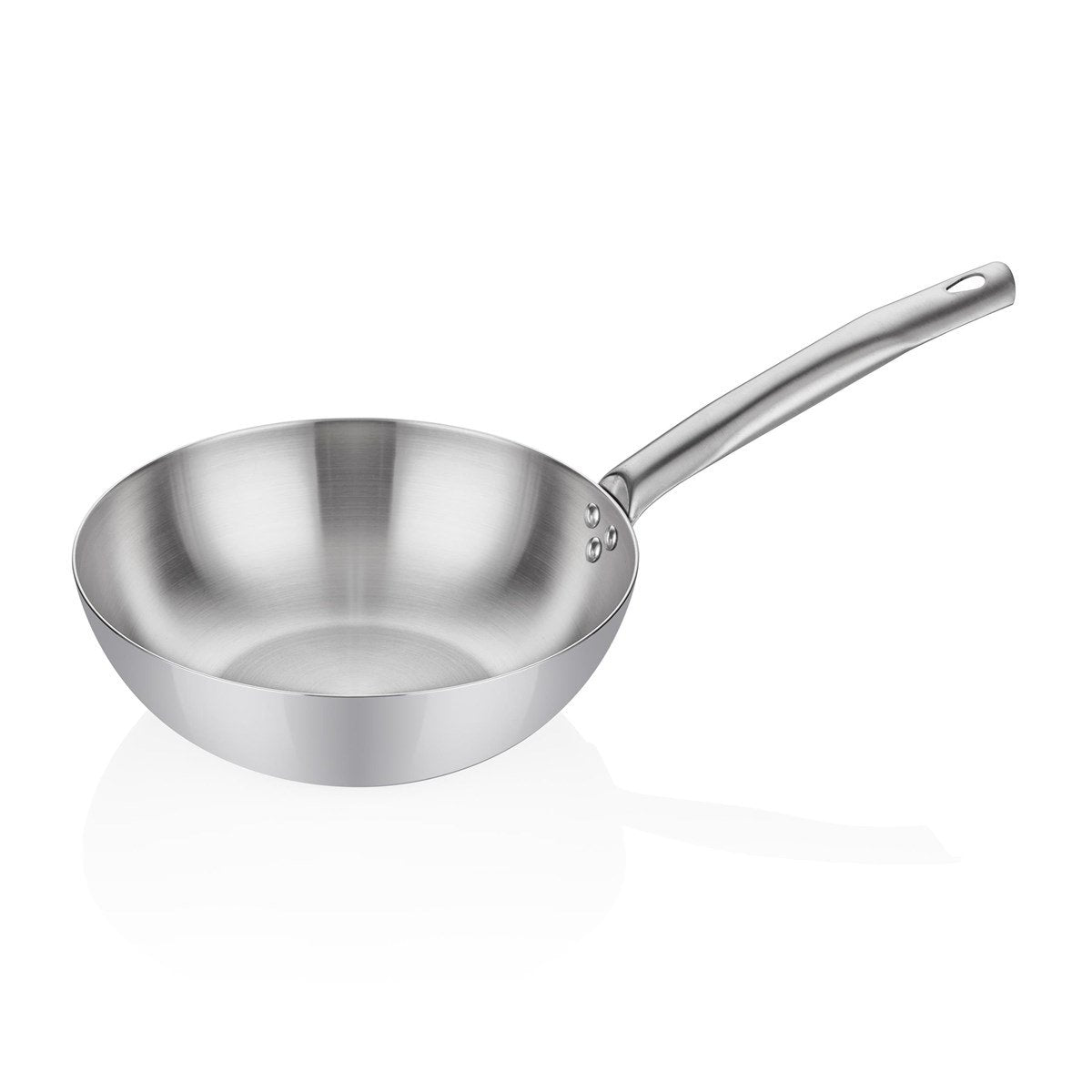 ABM Multi Metal Steel Mini Round Wok Pan 28cm (A 104WK 28) - iFoodservice Online