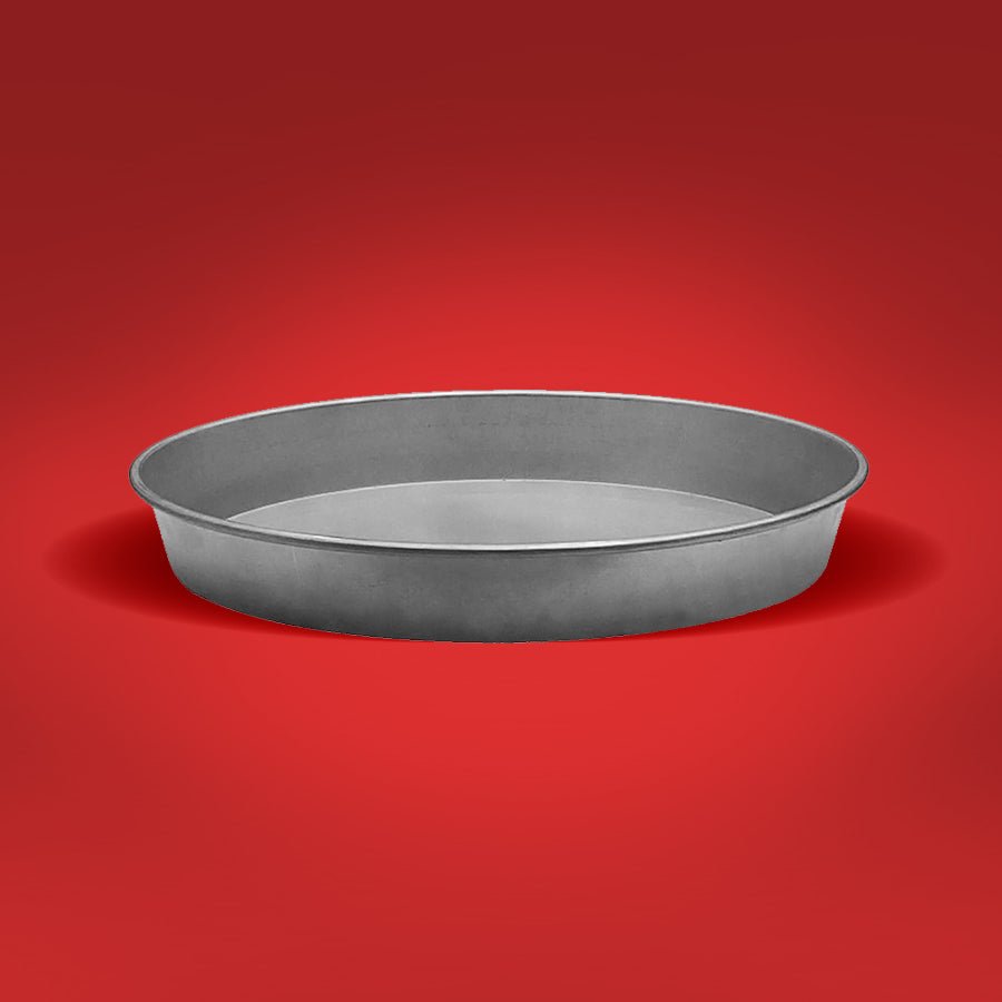 ABM Non - coated Round Stainless Steel Pizza Pan 42cm (A 848 42) - iFoodservice Online