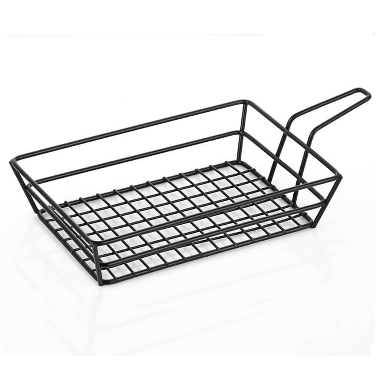 ABM Rectangle Serving Basket With Handle 20x15cm (A 009 04) - iFoodservice Online