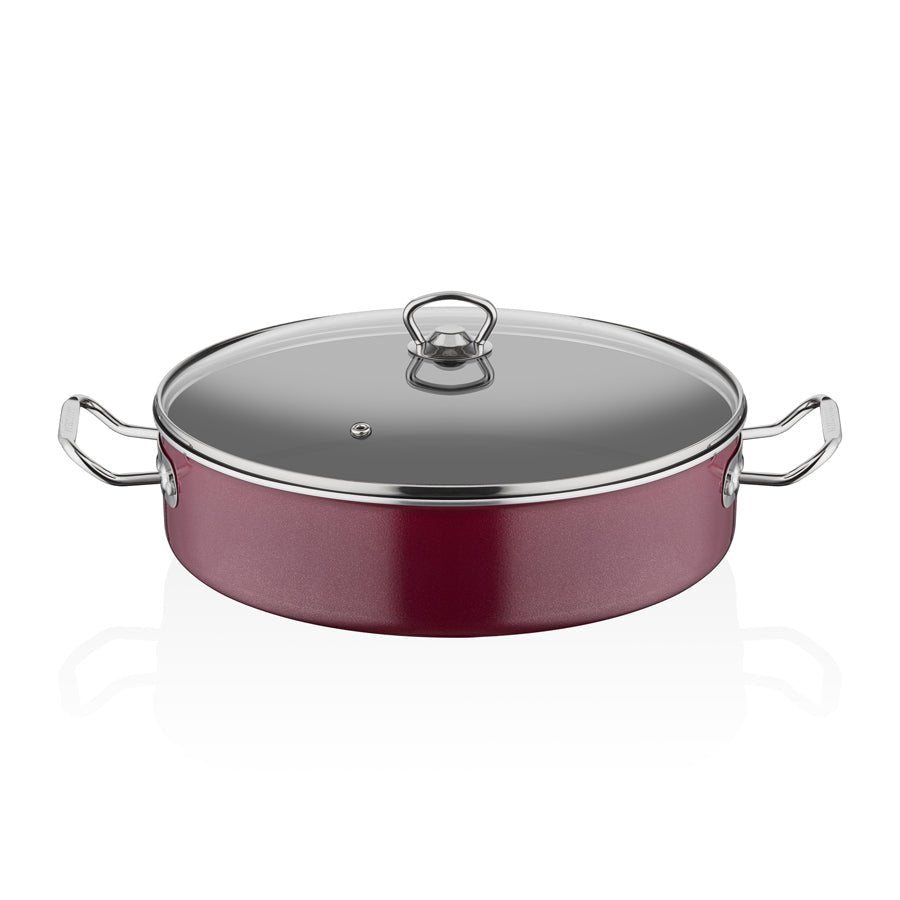ABM Round Mega Shallow Casserole 40cm (A 135 40) - iFoodservice Online