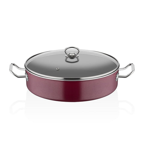 ABM Round Mega Shallow Casserole 40cm (A 135 40) - iFoodservice Online