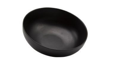 Adrier Black Large Round Bowl - 192 Ø X 6.8 Cm High (RBM196 - SB) - iFoodservice Online