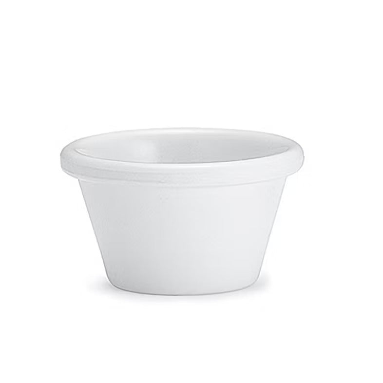 Adrier Buffet GN White Plate Ramekin 90 ml - 8 x 8 x 4 cm (MRP3 - WH) - iFoodservice Online