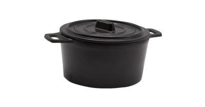 Adrier Matte Black Small Round casserole - 10 Cm Ø X 06 Cm High With 12 Cm Handle (RCQ106 - MBK) - iFoodservice Online