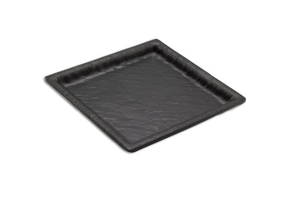 Adrier Matte Black Small Square Plate - 14.5 X 14.5 X 2 Cm (SQP1414 - MBK) - iFoodservice Online
