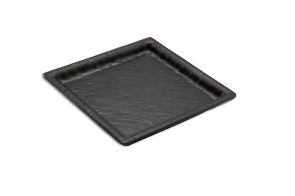 Adrier Matte Black Small Square Plate - 14.5 X 14.5 X 2 Cm (SQP1414 - MBK) - iFoodservice Online