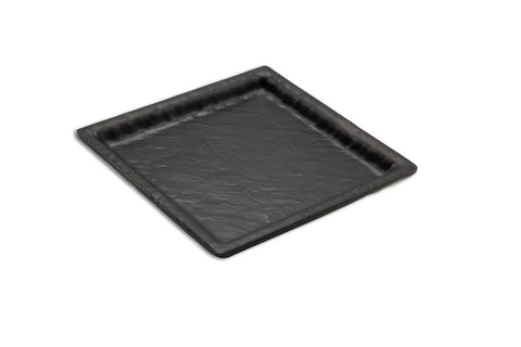 Adrier Matte Black Small Square Plate - 14.5 X 14.5 X 2 Cm (SQP1414 - MBK) - iFoodservice Online