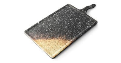 Adrier Matte Black Wave Square Plate - 28 X 28 X 2.5 Cm (SQP2828 - MBK) - iFoodservice Online