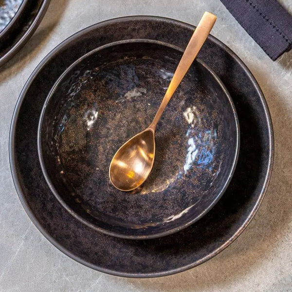 Adrier Orion Black Deep plate - 26.4 cm x 5 cm height (RDP264 - ORI) - iFoodservice Online