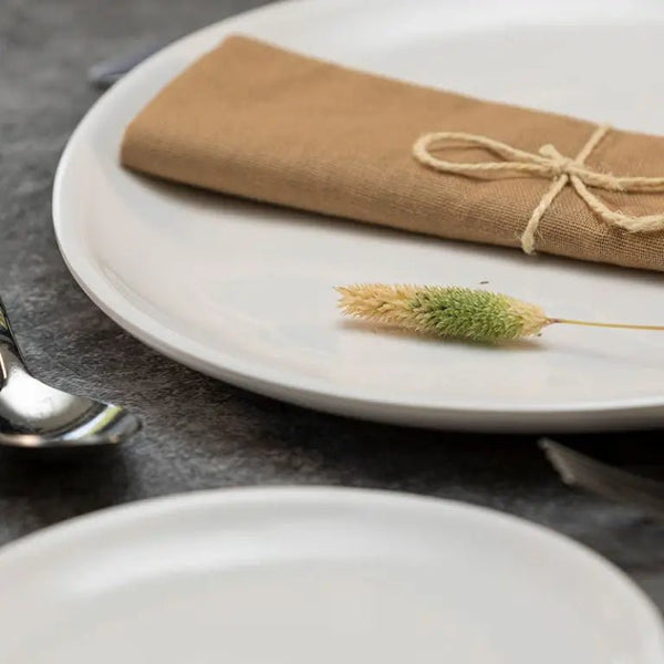 Adrier Pure White Round plate - 26.4 cm Ø x 2 cm height (MORP26 - WHT) - iFoodservice Online