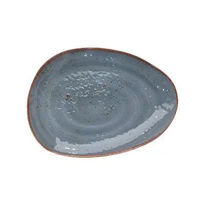 Adrier Salsa Summer Blue Egg shapped plate - 36 x 26 cm (68 - ESP3626 - BLUSLS) - iFoodservice Online