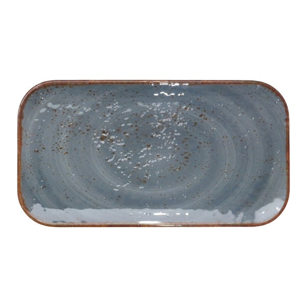 Adrier Salsa Summer Blue Rectangular plate - 32.5 x 17.5 cm (68 - GNMP13 - BLUSLS) - iFoodservice Online