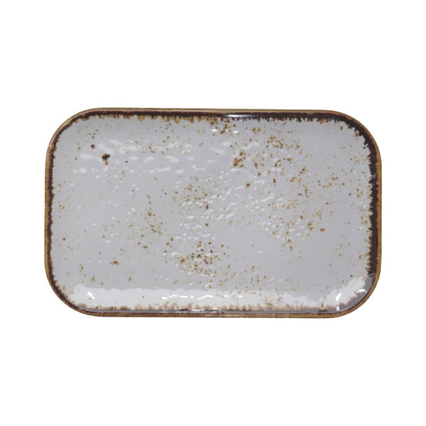 Adrier Salsa Winter White Rectangular plate - 26.5 x 16.2 cm (68 - GNMP14 - WHTSLS) - iFoodservice Online