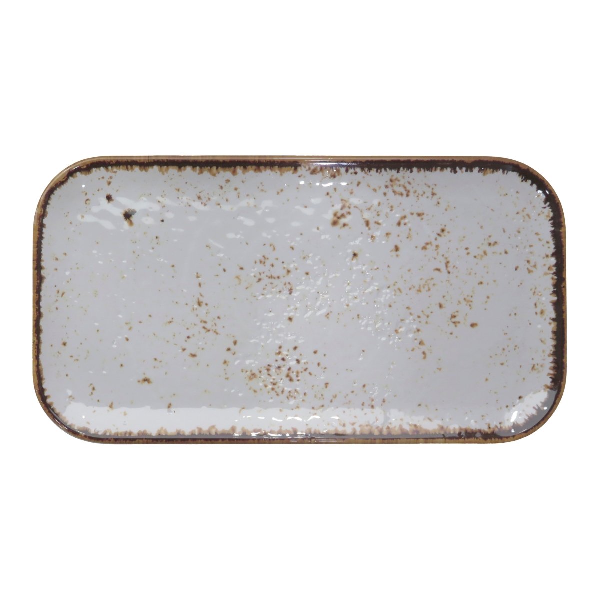 Adrier Salsa Winter White Rectangular plate - 32.5 x 17.5 cm (68 - GNMP13 - WHTSLS) - iFoodservice Online