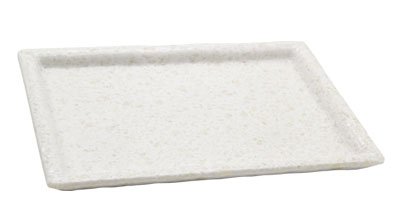 Adrier White Marble Large Rectangular Plate - 24.5 X 18 X 2.3 Cm (RCTP2418 - MWH) - iFoodservice Online