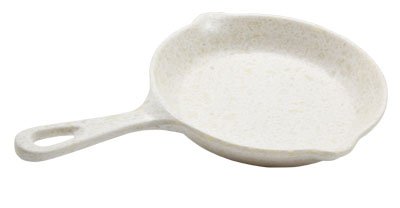Adrier White Marble Large Round Pan - 23 Cm Ø X 3.6 Cm High With 33 Cm Handle (MLP2233 - MWH) - iFoodservice Online