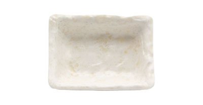 Adrier White Marble Small Rectangular Dish - 9 X 7 X 2.5 Cm (RCTSP97 - MWH) - iFoodservice Online