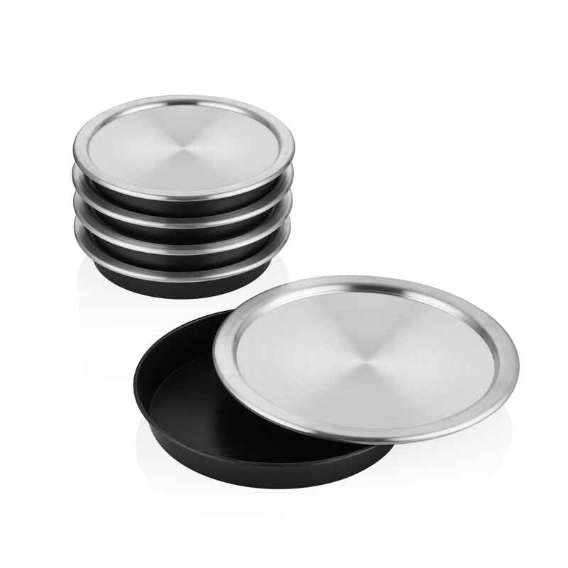 ABM American Round Stainless Steel Pizza Pan With Lid 38cm (A 694 38K)