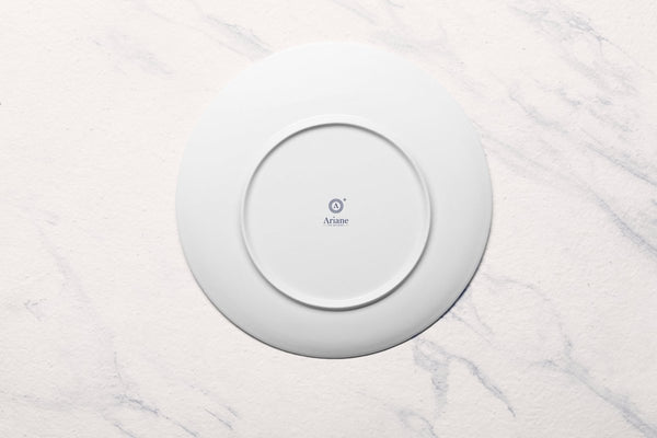 Ariane 10 5/8" Vital Coupe - Warm White Porcelain Coupe Elevated Plate - 12/Case (AVCARN000111027) - iFoodservice Online